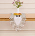 Winotic 72 inches 16 72) White Beige Floral Lace Table Runner Dresser Scarf Long for Kitchen Dining Coffee Table