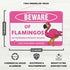 Venicor Flamingo Sign, 8 x 12 Inches Aluminum, Pink Flamingo Gifts for Women, Outdoor Wall Decor.