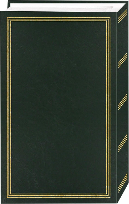 3-Ring Photo Album, 504 Pockets for 4x6 Photos, Hunter Green