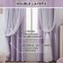 63 inch Grommet 52" 2 MYSKY HOME Lilac Blackout Short Curtains Long for Bedroom Girls & Nursery Kids Purple Lavender