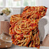 Cozy 50"x40" Tomato Spaghetti Blanket Soft Warm Italian Pasta Throw Blankets for Boys Girls Fuzzy Plush Funny Food
