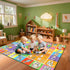 2.5 4 Kid Rug ABC Rugs for Playroom, Alphabet Rug for Bedroom Educational Learn Preschool Rugs Nursery Toddler Kids