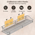 Orimade Bathroom Shelf Organizer, Shower Caddy Storage Rack with Traceless Adhesive, 15.75 inch, Silver