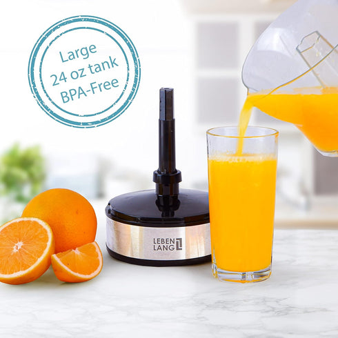Electric Juicer for Max Juice Yield, Citrus Juicer with 2 Cones, 40W Automatic Lever Press Extractor