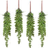 Meiliy 4pcs Faux Succulent Plants Hanging String of Pearls Plant for Home, Kitchen, Office, Wedding, Garden, Craft Art