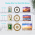 Flat Back Acrylic Plate Stand, 6 Inch 2PC Clear Display Easel, Clear Tablet Holder for Displaying