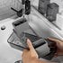 2 Cups Toothbrush Holder for Bathrooms, Organizer for Bathroom Countertop, Toothpaste Caddy, Black