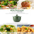 Minh Long 1qt Green Porcelain Cooking Pot, Dutch Oven, Casserole Dish with Lid, Compatible with Gas & Infrared Cooktop