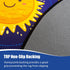 47x47 Boshengya Round Space Rug for Kids Room Solar System Circle Rugs for Bedroom Kids Rugs for Playroom Boys Space