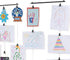 You Have Space WAJER Picture Hanging Kit with 24 Magnetic Clips for Pictures, Polaroids, Kids Crafts, Metal Black