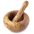 Forest Decor Olivewood Mortar and Pestle Set - Premium Wood Herb and