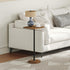 BF171BZ01 HOOBRO Drink Table, Small Square Side Table, Coffee Martini Table with Pedestal, Accent Nightstand for Small