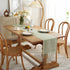 72 Inches 13"72") Wracra Rustic Hemstitch Table Runner, Linen Farmhouse Table Runners Long with Tassels for Dining