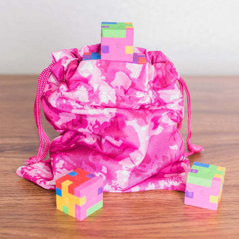 Super Z Outlet Tie-Dye Camouflage Drawstring Bags, Party Favors, Arts & Crafts Activity, 7"x10" (12)