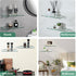 12 Inch Set 2, SAYAYO Glass Floating Shelves for Wall, Tempered Glass Shelves for Bathroom, Living Room, Bedroom