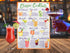Classic Cocktails Recipes Magnetic Chart A4 Format - Kitchen Pub Wall and Fridge Decor