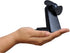O2COOL Personal Battery Pocket Fan - Carabiner Clip, Flip Down Stand, Quiet Foam Blades - Black
