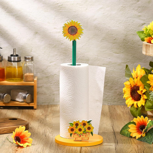 Countertop Namalu Sunflower Paper Towel Holder Sunflower Kitchen Decor Kitchen Fun Paper Towel Holder Dispenser