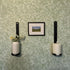 Set 2, Black Wall Candle Sconces of Cast Iron Wall Mounted Candle Holders, Multi-Purpose Farmhouse & Minimalist Modern
