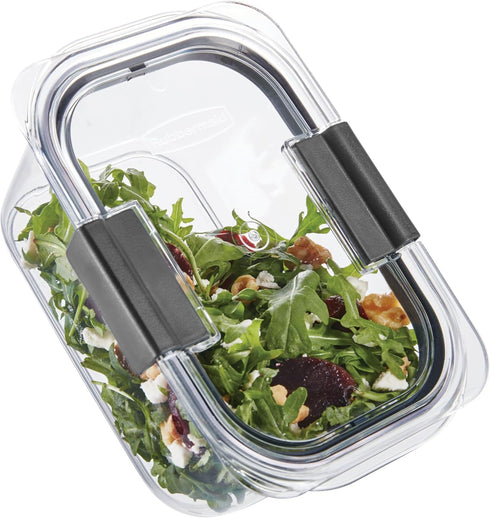Rubbermaid Brilliance BPA Free Airtight Food Storage Containers with Lids, Set of 4 (4.7 Cup) for Meal Prep