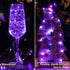 12 Pack 7ft 20LED HXWEIYE Fairy Lights Battery Operated, Mini Twinkle String Light for Mason Jar DIY Wedding Table
