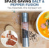 Eparé 2 in 1 Salt and Pepper Grinder Combo - Manual Dual Grinder for Kitchen Use, Stainless Steel