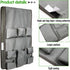 Extended Mini Fridge Caddy Organizer, 55" x 16.5" with 11 Pockets for Flatware, Drinks, Paper Goods, Gray