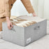 GRANNY SAYS Fabric Storage Bin with Lid, Decorative Extra Large Storage Box, Gray, 1-Pack