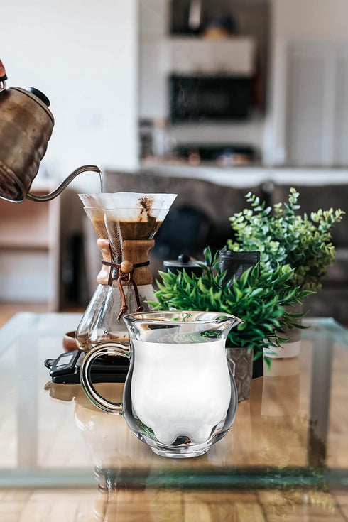 LEMONSODA Insulated Double Wall Milk Pitcher - Cute Cow Design Creamer, Tea, Milk, Coffee Pitcher (250 mL)