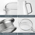 CNGLASS One-Touch Glass Tea Maker, 20oz (600ml) Glass Teapot with Stainless Steel Filter Lid