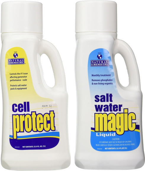 Natural Chemistry Pool Salt Water Maintenance Kit, Single, Provides Crystal Clear Sparkling