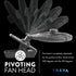 Treva 5 Inch Two Speed Battery & USB Powered Clip On Fan, Slim and Portable, Gray