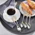 KEAWELL Luxurious 5.1-Inch Espresso Spoons Set - 6 Pieces, Mini Coffee Spoon, 18/10 Stainless Steel, Mirror Polished