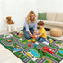 3x5 Car Rugs for Kids Toy - Car Track Carpet for Boys Road Rug for Bedroom Road Map Carpet for Kids Toy Play Mat Farm