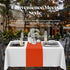 Grandipity Orange 6 Pack Premium Disposable Plastic Table Runner 14 x 108 Inch for Dinner Parties & Events