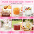 PUSKMAY 4oz (6 pack Mini Mason Jars with Lids, Small Glass Jars with Decorative Accessories, Wide Mouth Glass Storage