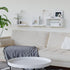 Set 3, RICHER HOUSE White Floating Shelves of Modern Bathroom Shelves Wall Mounted Shelves for Wall Decor, Over Toilet