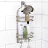 Zenna Home Shower Caddy Hanging Bathroom Organizer, Steel Rack with 2 Shelves, Rust-Resistant Satin Nickel
