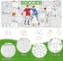 Soccer Giant Coloring Poster Football Large Versatile Activity Drawing Paper Coloring Tablecloth DIY Sport Theme Game