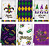 FuWeave 6 Pcs Mardi Gras Kitchen Towels Carnival Mask Farmhouse Hand Dish