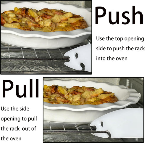 Oven Racks Pull Push Tool, Heat Resistant Acrylic Push-Pull Stick for Safe Cooking, Essential Kitchen Accessory