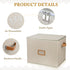 Wedding Dress Storage Box - Preservation Box with Lid, Foldable Acid-Free Organizer with Gloves and Acid-Free Paper,