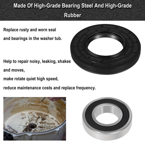 Washer Seal & Bearing Replacement Kit for Samsung DC97-17004A DC97-17004B DC97-17004E Washer Tub Drum Assembly