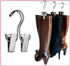 The Boot Hanger - Set of 3 Shoe Storage Space Saver, Boot Holder, Boot Clips (Silver)