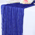6 Pack 10FT FANPROMS Blue Gauze Table Runner Boho Cheesecloth Table Runners for Bridal Shower Royal Blue Table Runner