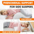 Cheer Collection Oversized V-Shaped Pillow for Side Sleepers, L-Shaped Pregnancy Pillow for Neck and Shoulder Support