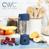 COOK WITH COLOR Mini Portable Blender - 250W Power, 12oz Capacity, Wireless/USB Rechargeable, Stainless Steel Blade