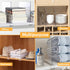HOMY BLISS 8 Pack Closet 11x7.9 Inch Closet Acrylic Shelf Dividers for Acrylic Dividers for Shelves Clear Shelf