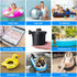 Air Pump for Air Mattress, Quick Fill Inflator Deflator for Inflatables, Perfect for Camping, Pool, Boat