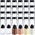 Mimorou 30 Pack Plastic Spice Jars with Shaker Lids Clear Seasoning Containers
